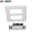 YGC-011 Placa de pared de corriente eléctrica con interruptor abatible con enchufe